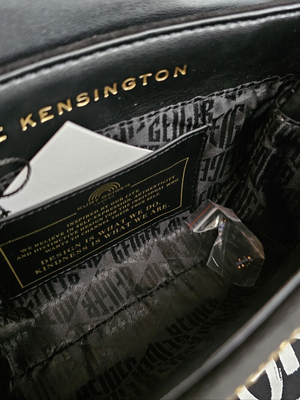 Kurt Geiger Mini Fabric Drench Kesington Bag. - Picture 13 of 14